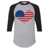 Unisex Three-Quarter Raglan Sleeve Baseball Jersey T-Shirt Thumbnail