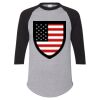 Unisex Three-Quarter Raglan Sleeve Baseball Jersey T-Shirt Thumbnail