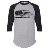 Unisex Three-Quarter Raglan Sleeve Baseball Jersey T-Shirt Thumbnail