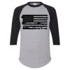 Unisex Three-Quarter Raglan Sleeve Baseball Jersey T-Shirt Thumbnail