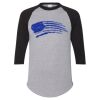 Unisex Three-Quarter Raglan Sleeve Baseball Jersey T-Shirt Thumbnail