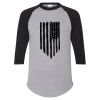 Unisex Three-Quarter Raglan Sleeve Baseball Jersey T-Shirt Thumbnail
