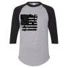 Unisex Three-Quarter Raglan Sleeve Baseball Jersey T-Shirt Thumbnail