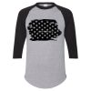Unisex Three-Quarter Raglan Sleeve Baseball Jersey T-Shirt Thumbnail