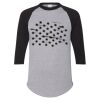 Unisex Three-Quarter Raglan Sleeve Baseball Jersey T-Shirt Thumbnail