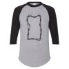 Unisex Three-Quarter Raglan Sleeve Baseball Jersey T-Shirt Thumbnail
