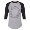 Unisex Three-Quarter Raglan Sleeve Baseball Jersey T-Shirt Thumbnail