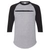 Unisex Three-Quarter Raglan Sleeve Baseball Jersey T-Shirt Thumbnail