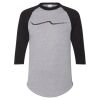 Unisex Three-Quarter Raglan Sleeve Baseball Jersey T-Shirt Thumbnail