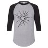 Unisex Three-Quarter Raglan Sleeve Baseball Jersey T-Shirt Thumbnail