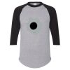 Unisex Three-Quarter Raglan Sleeve Baseball Jersey T-Shirt Thumbnail