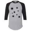 Unisex Three-Quarter Raglan Sleeve Baseball Jersey T-Shirt Thumbnail