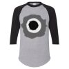 Unisex Three-Quarter Raglan Sleeve Baseball Jersey T-Shirt Thumbnail