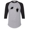 Unisex Three-Quarter Raglan Sleeve Baseball Jersey T-Shirt Thumbnail