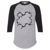 Unisex Three-Quarter Raglan Sleeve Baseball Jersey T-Shirt Thumbnail