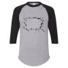 Unisex Three-Quarter Raglan Sleeve Baseball Jersey T-Shirt Thumbnail
