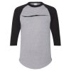 Unisex Three-Quarter Raglan Sleeve Baseball Jersey T-Shirt Thumbnail