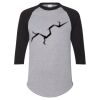 Unisex Three-Quarter Raglan Sleeve Baseball Jersey T-Shirt Thumbnail