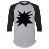 Unisex Three-Quarter Raglan Sleeve Baseball Jersey T-Shirt Thumbnail