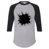 Unisex Three-Quarter Raglan Sleeve Baseball Jersey T-Shirt Thumbnail