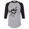 Unisex Three-Quarter Raglan Sleeve Baseball Jersey T-Shirt Thumbnail