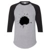 Unisex Three-Quarter Raglan Sleeve Baseball Jersey T-Shirt Thumbnail