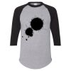 Unisex Three-Quarter Raglan Sleeve Baseball Jersey T-Shirt Thumbnail