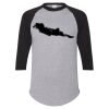 Unisex Three-Quarter Raglan Sleeve Baseball Jersey T-Shirt Thumbnail