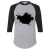 Unisex Three-Quarter Raglan Sleeve Baseball Jersey T-Shirt Thumbnail