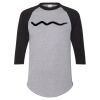 Unisex Three-Quarter Raglan Sleeve Baseball Jersey T-Shirt Thumbnail