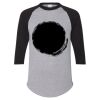 Unisex Three-Quarter Raglan Sleeve Baseball Jersey T-Shirt Thumbnail