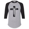 Unisex Three-Quarter Raglan Sleeve Baseball Jersey T-Shirt Thumbnail