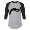 Unisex Three-Quarter Raglan Sleeve Baseball Jersey T-Shirt Thumbnail