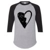 Unisex Three-Quarter Raglan Sleeve Baseball Jersey T-Shirt Thumbnail