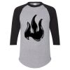 Unisex Three-Quarter Raglan Sleeve Baseball Jersey T-Shirt Thumbnail