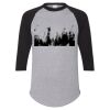Unisex Three-Quarter Raglan Sleeve Baseball Jersey T-Shirt Thumbnail