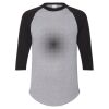 Unisex Three-Quarter Raglan Sleeve Baseball Jersey T-Shirt Thumbnail