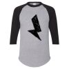 Unisex Three-Quarter Raglan Sleeve Baseball Jersey T-Shirt Thumbnail