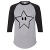 Unisex Three-Quarter Raglan Sleeve Baseball Jersey T-Shirt Thumbnail