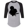 Unisex Three-Quarter Raglan Sleeve Baseball Jersey T-Shirt Thumbnail