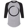 Unisex Three-Quarter Raglan Sleeve Baseball Jersey T-Shirt Thumbnail