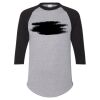 Unisex Three-Quarter Raglan Sleeve Baseball Jersey T-Shirt Thumbnail