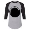 Unisex Three-Quarter Raglan Sleeve Baseball Jersey T-Shirt Thumbnail