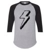 Unisex Three-Quarter Raglan Sleeve Baseball Jersey T-Shirt Thumbnail